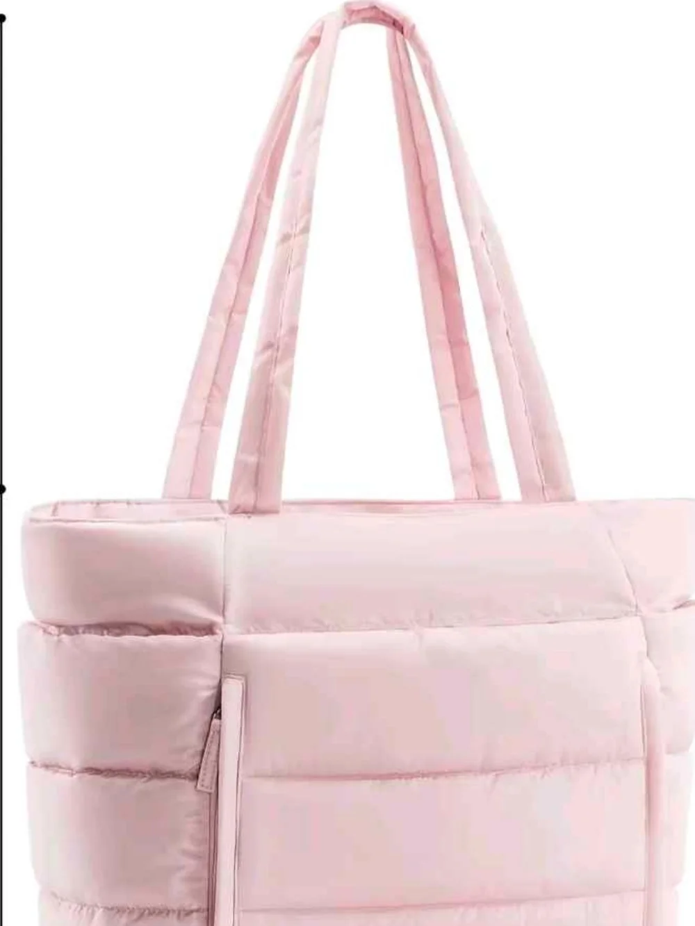 Others Follow Pink Quilted Laptop Tote